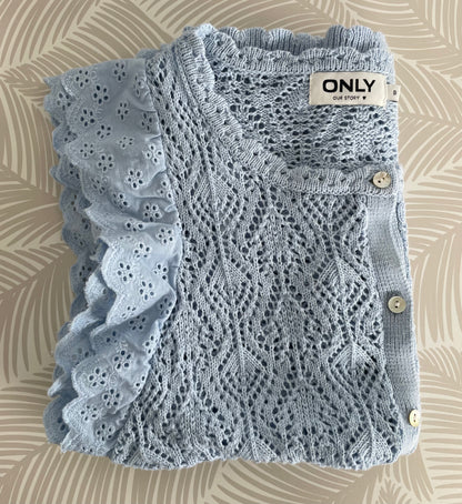 ONLY | Blue Cotton Cardigan | Size Small