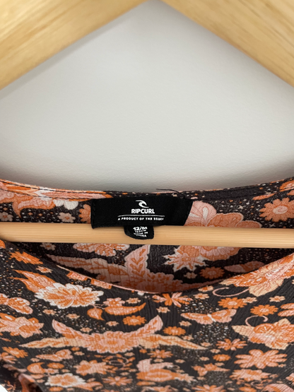 RIP CURL | Floral Blouse | Size 8 - 12