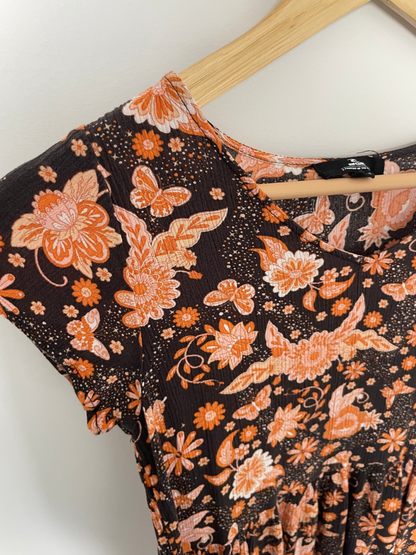 RIP CURL | Floral Blouse | Size 8 - 12