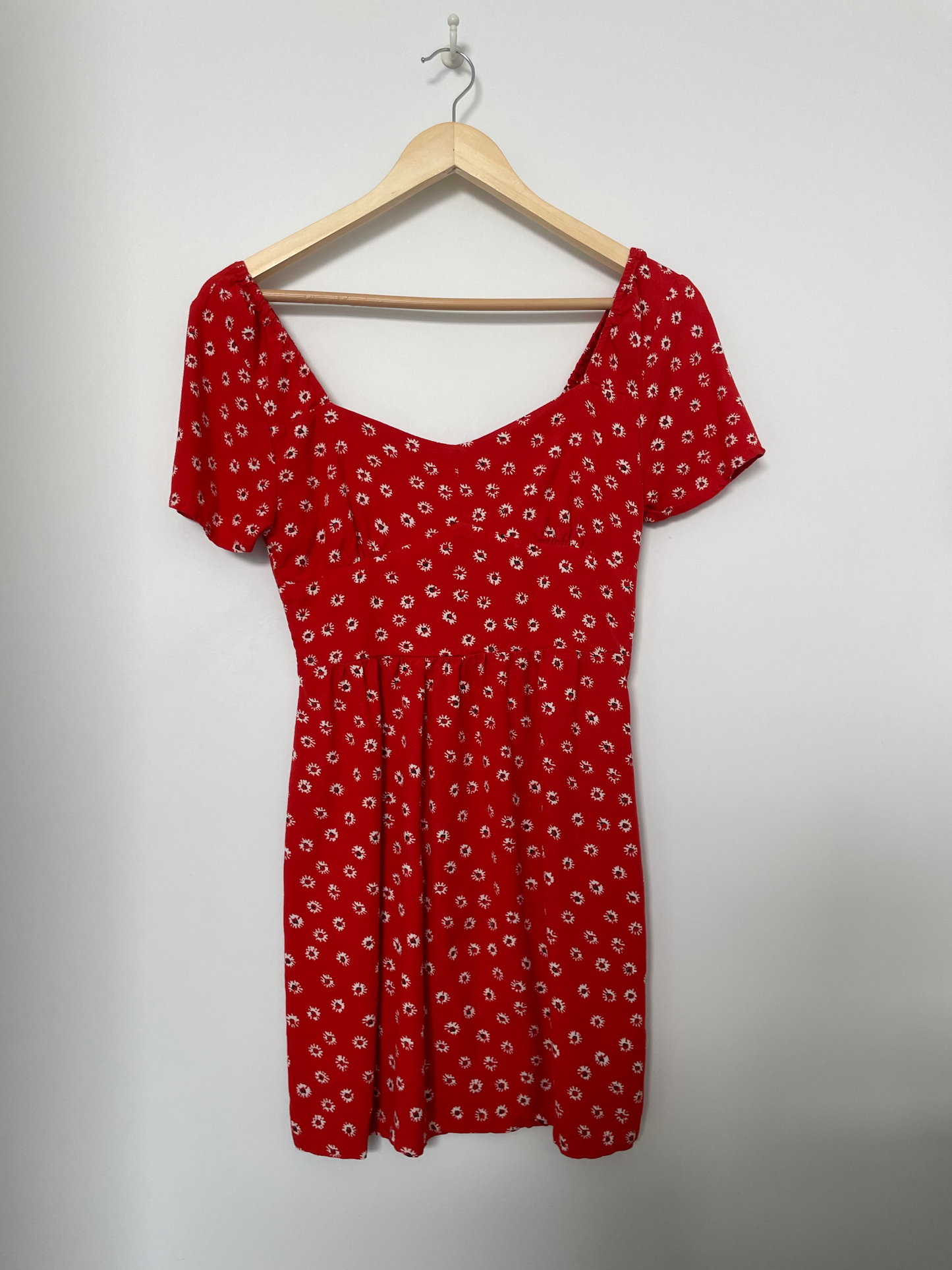 RVCA | Red Floral Print Mini Dress | Size