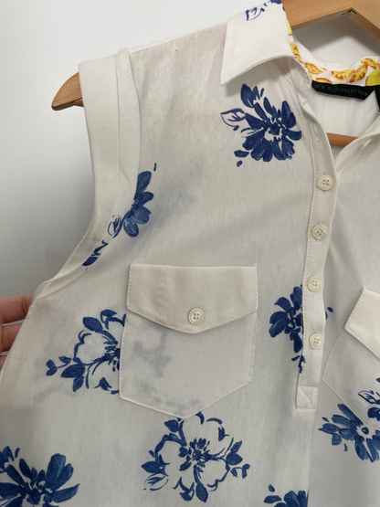 MNG COLLECTION | Mediterranean Floral Mini Dress | Size S