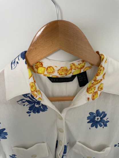 MNG COLLECTION | Mediterranean Floral Mini Dress | Size S