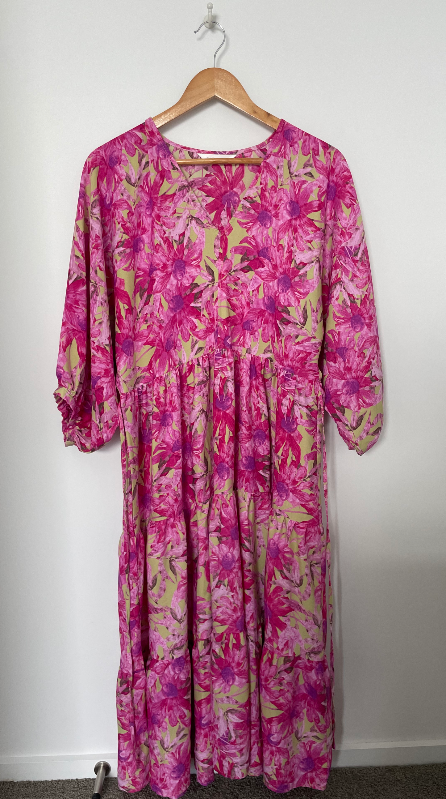 PAGANI | Pink Floral Dress | Size 12