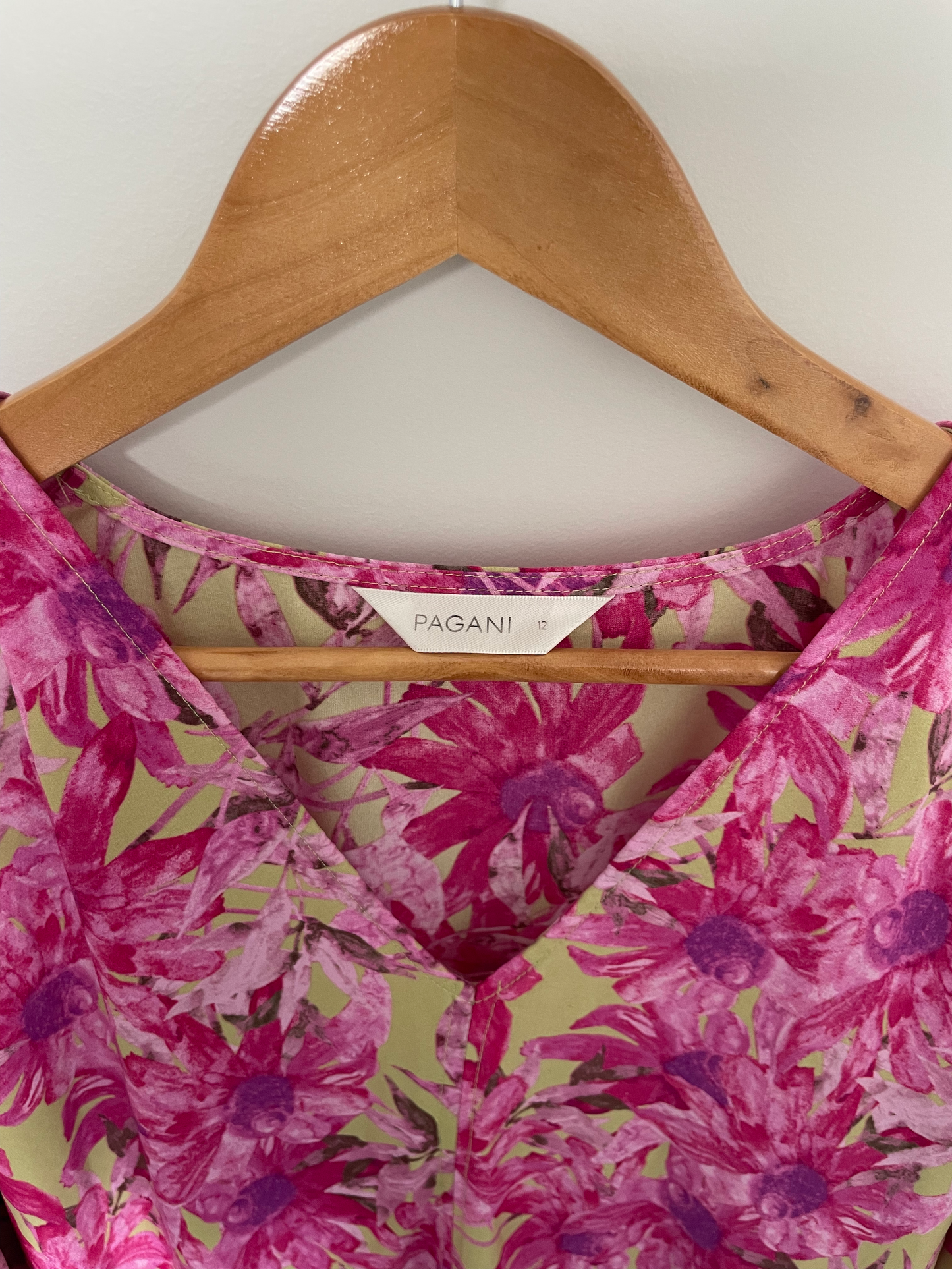 PAGANI | Pink Floral Dress | Size 12