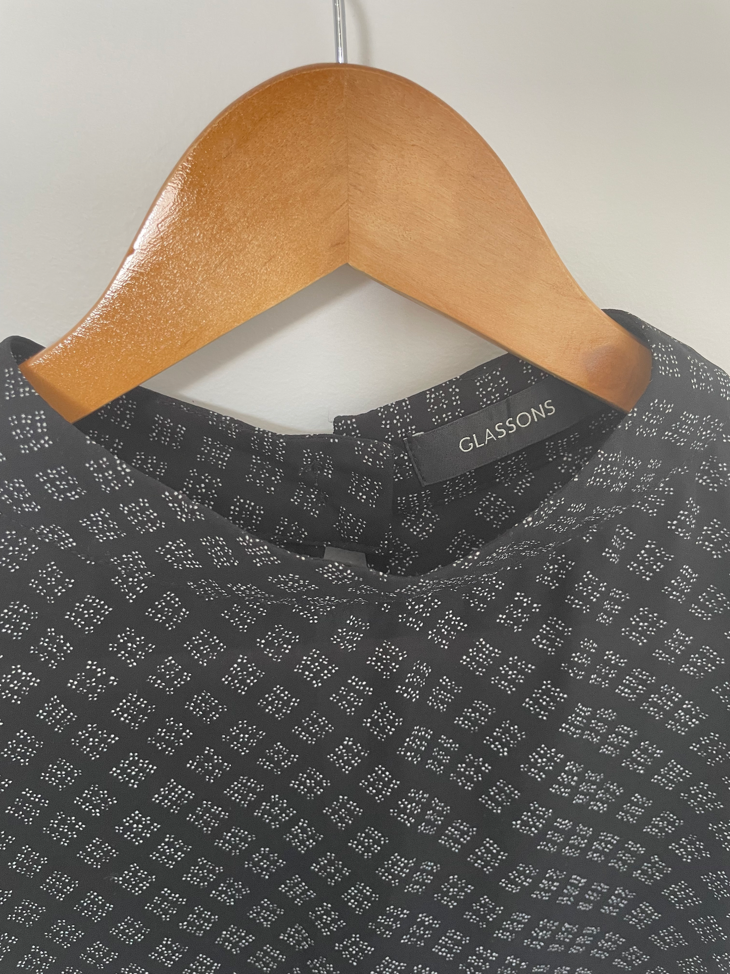 GLASSONS | Sheer Cropped Blouse | Size 10