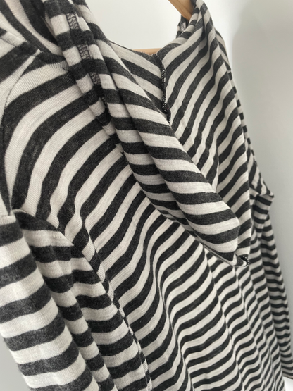 ATMOSPHERE STUDIO | Striped Merino Cardigan | Size Medium